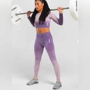 Gymshark Adapt ombré seamless leggings. Light purple marl. EUC.